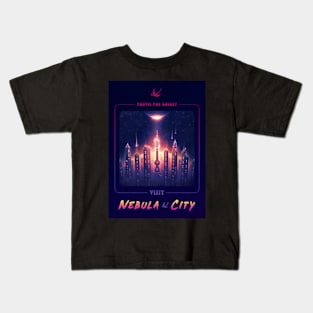 Nebula City Poster Kids T-Shirt